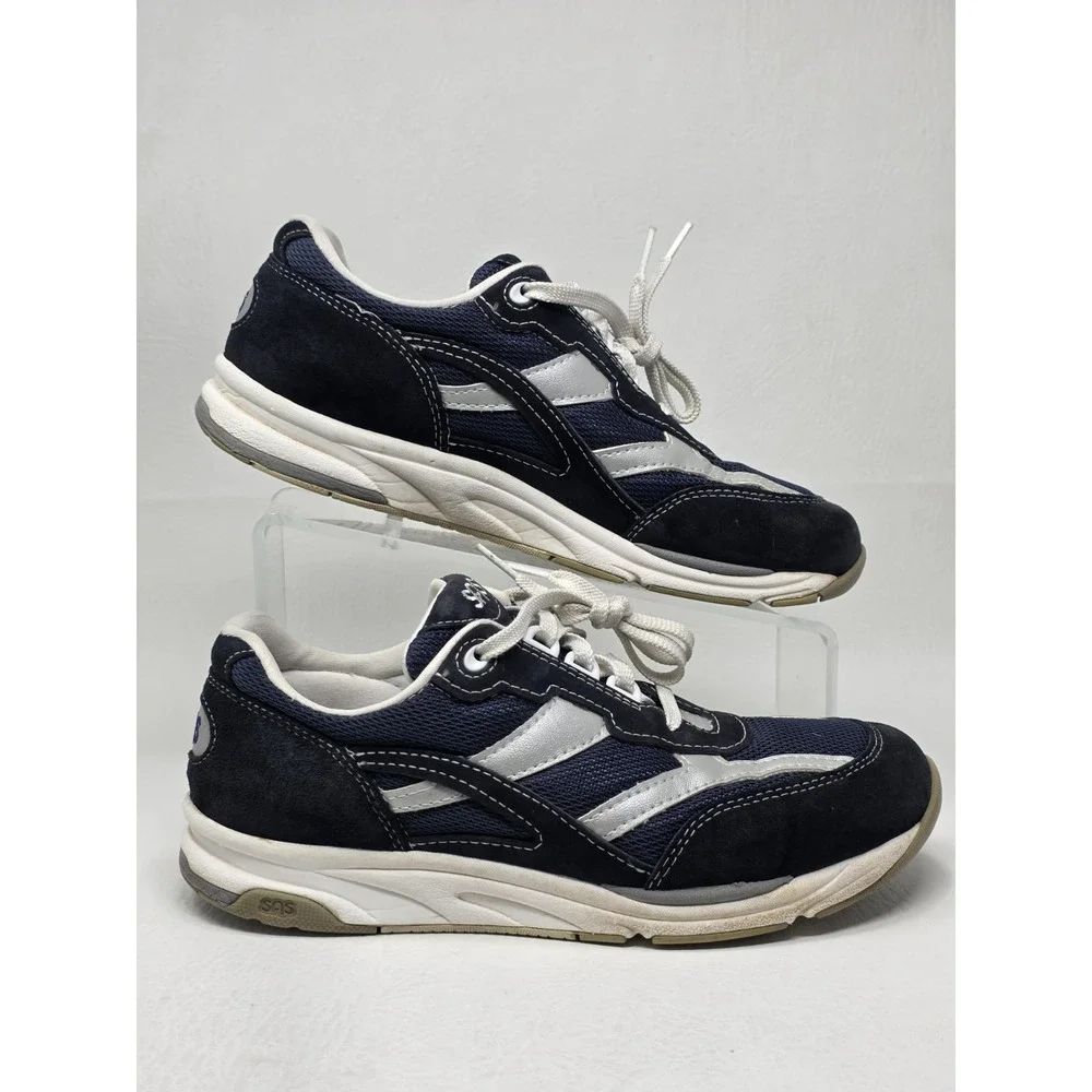 SAS Tour Mesh Lace Up Sneakers Tri-pad Comfort Made In The USA Women's  7.5 Blue